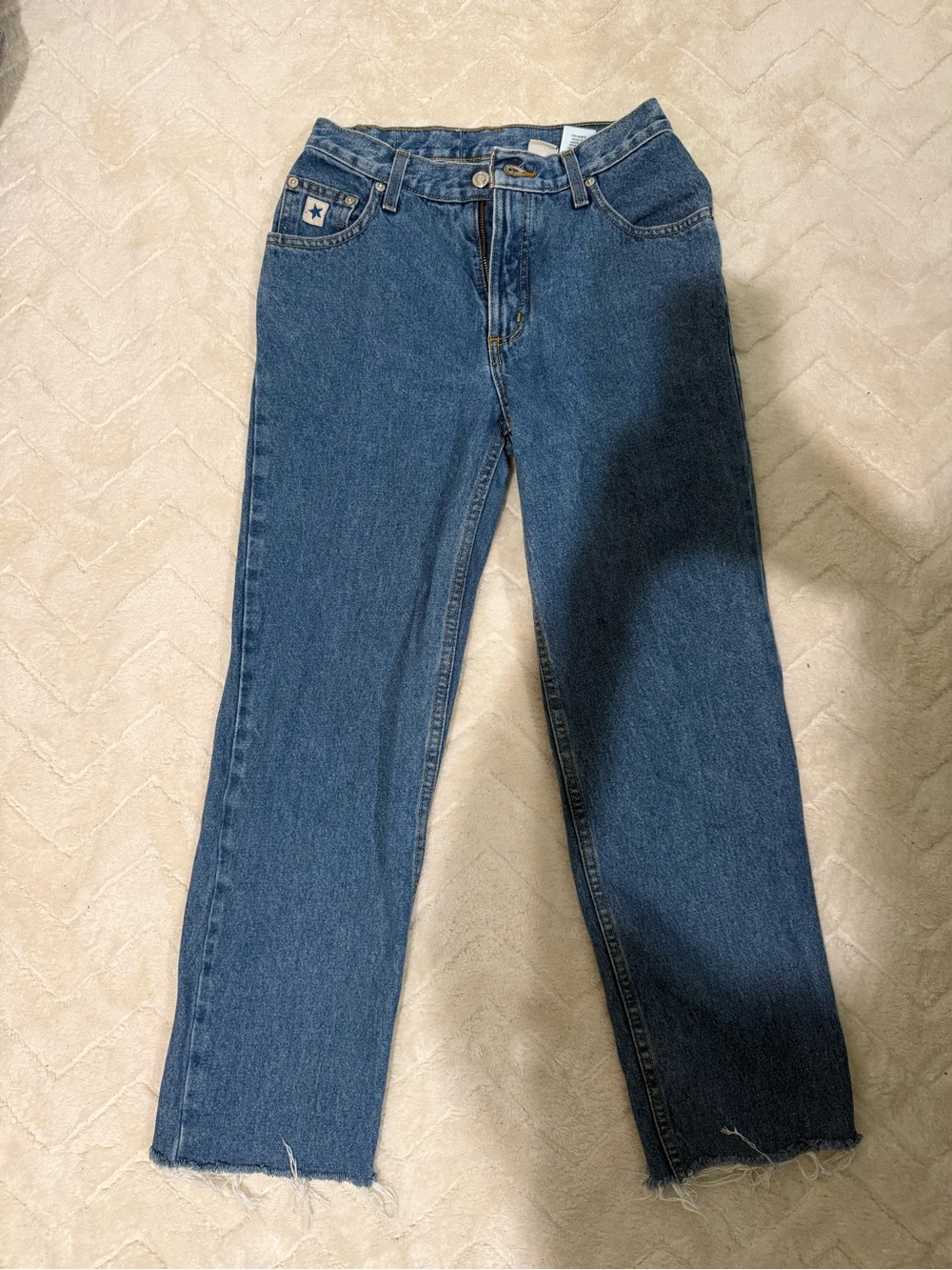 Rockies Women's Straight-Leg Jeans in Blue Denim